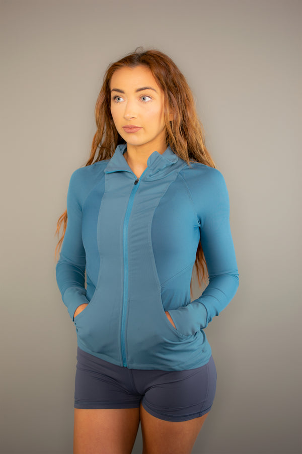 Evolution Jacket (Blue) - BIG Gymwear Ltd
