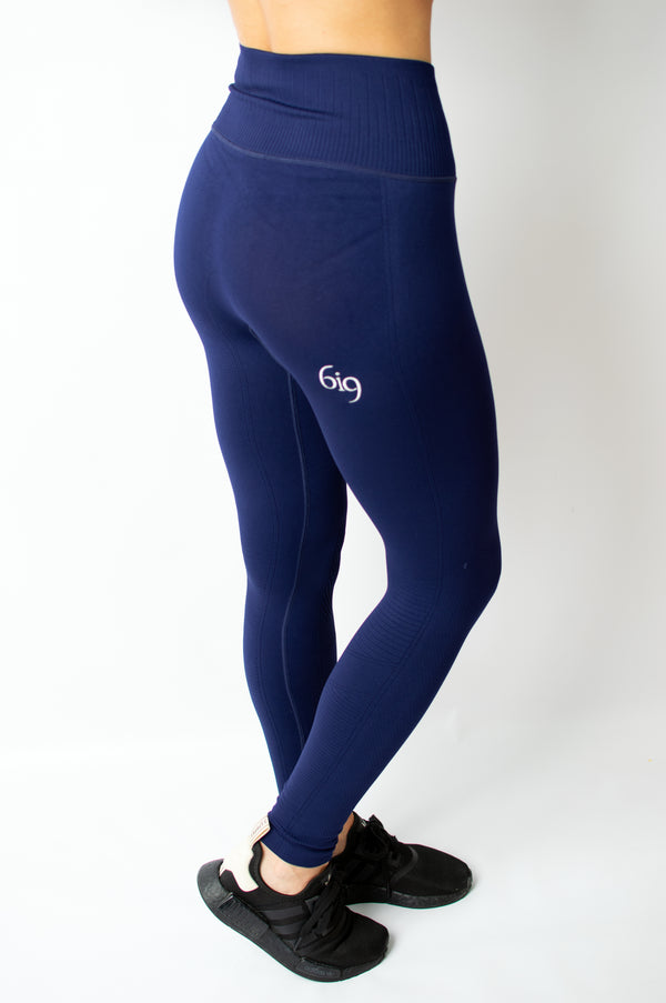 Inspire Legging Blue - BIG Gymwear Ltd